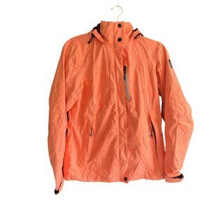 Killtec Waterproof Windproof Breathable Hooded Windbreaker Jacket 6 Orange